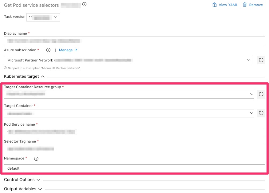 KubectlGetServiceSelector_Task_inputs
